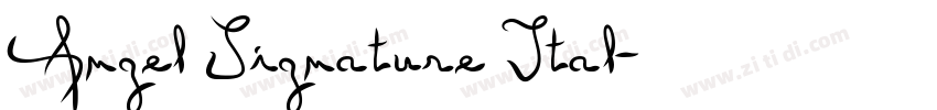 Angel Signature Ital字体转换